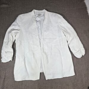 Loft Elegant White Women's Light Blazer/Jacket Size XL #28
